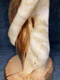 P10-Single head juniper taxidermy pedestal